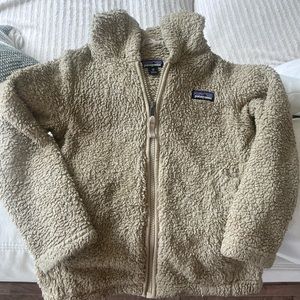 Patagonia girls fleece zip up jacket